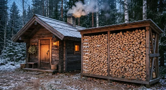 Укладка дров в Луховицах, улица Берёзовая, 28
